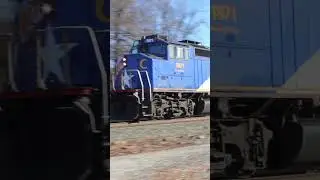 PO73 arriving at Cary #railroad #amtrak #p42 #piedmont #f59 #train #railfan #csx #shorts