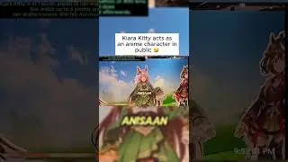 Kiara Kitty pretends to be an anime character! #kiarakitty #kiara #kickstreaming