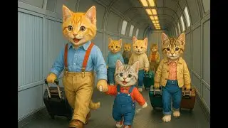 Orange Cat Scully ✈️ Takes His Nephew On His First Plane Ride | Emotional Animated Story