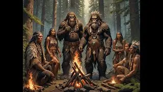 SunBow TrueBrother singing Salish Sasquatch Honoring Song to AI art
