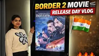 Day 23 Vlog | Border 2 Release Day 🇮🇳🎬 | Gurgaon Me Tez Barish & Ole ❄️🌧️