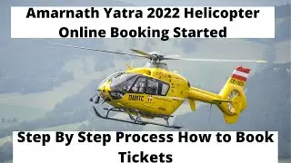 amarnath yatra 2022 Helicopter Booking Step By Step Process ll Helicopter Amarnath Yatra 2022