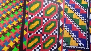 Colorful sindhi ralli designs//Awesome quilting designs bister bedsheet design