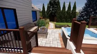3D Backyard Remodel in Lombard IL | New Pool, Deck & Garden Transformation