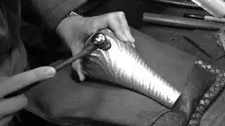 A Copper Vase Formed With Traditional Techniques