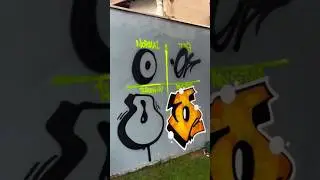 GRAFFITI LETTER 'O' IN 4 STYLES 👀 #graffiti #graffitiart #shorts