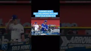 &ldquo;LUMBER JACK&rdquo; JAC CAGLIANONE FIRST MLB HOME RUN
