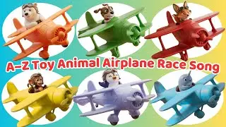 A&ndash;Z Toy Animal Airplane Race 🧸✈️ Alphabet Song for Kids | Fun Flying Animals!