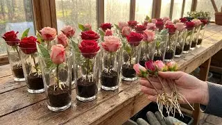 Propagating roses using coffee! An extremely fast method of cutting propagation.