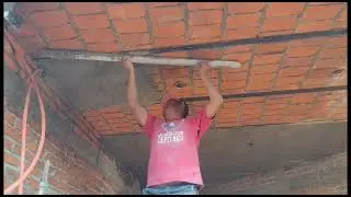 Enjarrando techo de cuña y algo de lo que es la albañilería y de lo que se hace