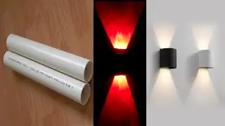how to make in PVC lamp light/ home decoration Wall Lamp light/ Diy lamp and Wall light.