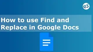 How to use Find and Replace in Google Docs