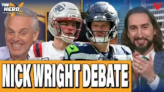 Colin Cowherd & Nick Wright Super Bowl DEBATE: Seahawks-Patriots + Steelers, Bills, Joe Brady | HERD