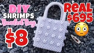 DIY SHRIMPS PEARL BAG PT 1 ENGLISH || SHRIMPS PEARL BAG || SHRIMPS BEADED BAG || MSS WINNIE