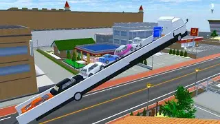 Mobil Pick Up Panjang Kelebihan Muatan 🤣 sakura school simulator