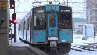 青い森鉄道701系･703系 普通 快速 八戸･新青森方面 青い森鉄道線 青森駅 発着シーン