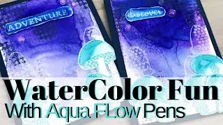 Watercolor Fun With Nuvo Aqua Flow Pens