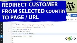 How to Redirect Visitor From Specific Country using Custom Code in WordPress | API [Redirection]
