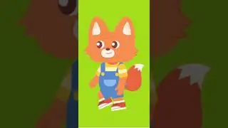 Animation Fox green screen