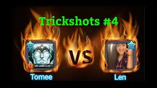 8 Ball Pool | Trickshots #4 | Tomee vs Queen Len