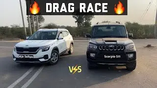 Kia Seltos vs Mahindra Scorpio S11 : DRAG RACE 2021