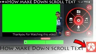 Down scroll Text Video making tutorial ||  kinemaster||Mobile Editing||Nikhil Editing