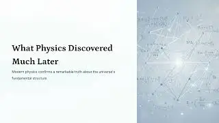 Time, Space, and Matter Created Together