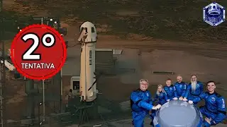 LAN&Ccedil;AMENTO TRIPULADO DO FOGUETE NEW SHEPARD - MISS&Atilde;O NS-37 (2&ordm; TENTATIVA)