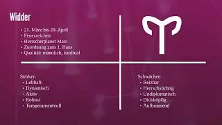 Sternzeichen Widder Eigenschaften & Pers&ouml;nlichkeit
