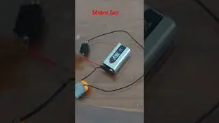 How to make a DC motor fan with 9V battery & switch #motorfan #easyscienceprojects #shorts #electric