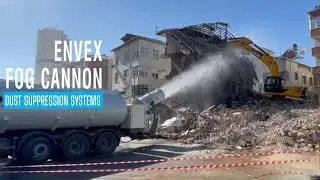 ENVEX Dust Control Technologies - Building Demolition Fog Cannon Applications