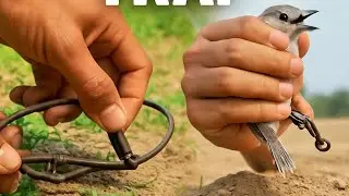 How to Catch Birds Live.    Amazing Bird Trap Technique Easy Live Bird Treo