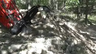 MTL Grapple pushing hard packed dirt and rocks down (part 2)