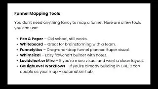 Funnel Mapping Part 1