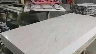 PVC UV Marble Sheet  Production &ndash; See How It's Made #uvmarble #uvsheet #uvboard
