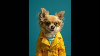 Chewy the Long-Hair Chihuahua | Bold Canine Couture Portrait