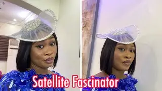 DIY Satellite Fascinator tutorials/ beaded satellite Fascinator #trending #tutorial #beads #diy