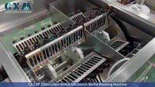 CX-CXP 250ml Glass Bottle Ultrasonic Bottle Washing Machine丨Vial cleaning machine