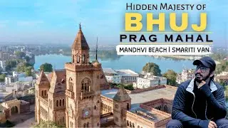 Exploring BHUJ on Commando Sand 350 || Prag Mahal | Smritivan Museum | Mandvi Beach GUJARAT
