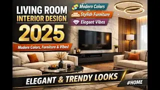 Living Room Interior Design 2025 | Modern Colors, Furniture & Vibes | Elegant & Trendy Looks |#home