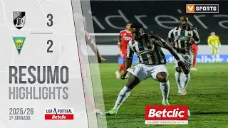 Resumo: Vitória SC 3-2 Estoril (Liga 25/26 #2)