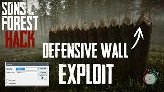 SONS OF THE FOREST - How to build a Defensive Wall quick & easy Tutorial -