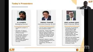 Pre-IPO Call with Management: SJS Enterprises