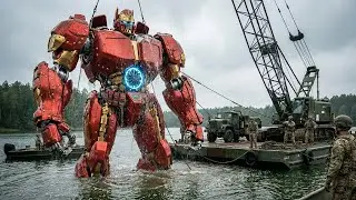 SALVAGE and RESTORATION of a COLOSSAL KNIGHT MECH  Then it FOUGHT a TITAN GORILLA