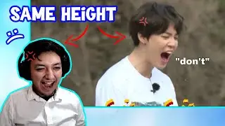 BTS triggering Jimin cuz of his height Reaction