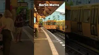 Berlin Metro Arrival in Style! | Iconic Yellow U-Bahn 🚉 #berlin
