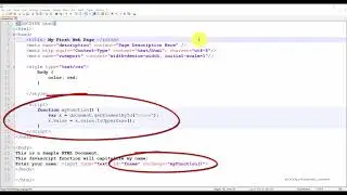 HTML course Body tag