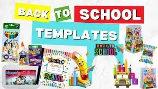 Back To School Templates | DIY Custom School Notebook And Supplies