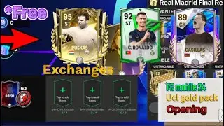 Ucl gold pack opening | 10x gems packs | Fc mobile 24|