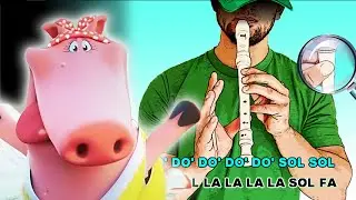 Chancha Do&ntilde;a Pancha - El Reino Infantil | Flauta F&aacute;cil | Tutorial | Cover | Karaoke
